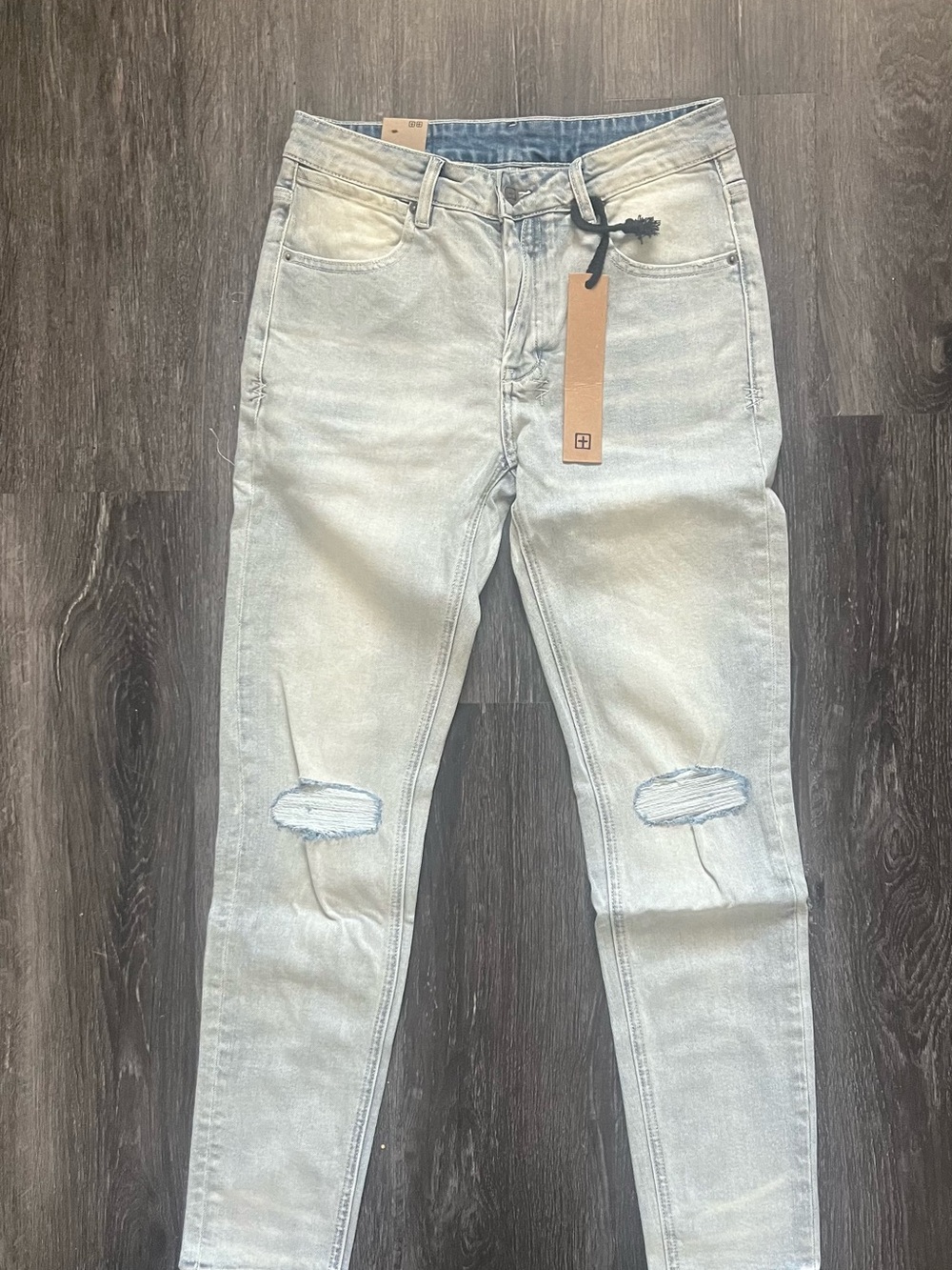 Ksubi Light Blue Skinny Ripped Jeans